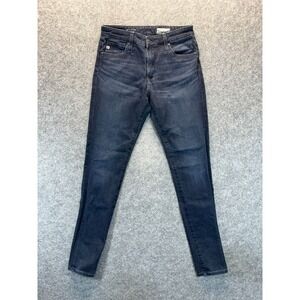 AG Adriano Goldschmied Jeans Womens 27 Farrah Skinny High Rise Dark Blue Stretch